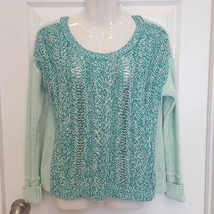 Teal Cable Knit Sweater
